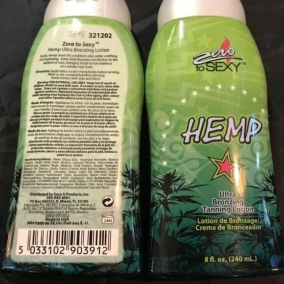 Zero to Sexy Hemp Indoor Tanning Lotion - Picture 2 of 6